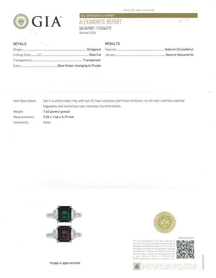 Rings Dream Seeker Platinum Natural Alexandrite Ring Safiya Jewels