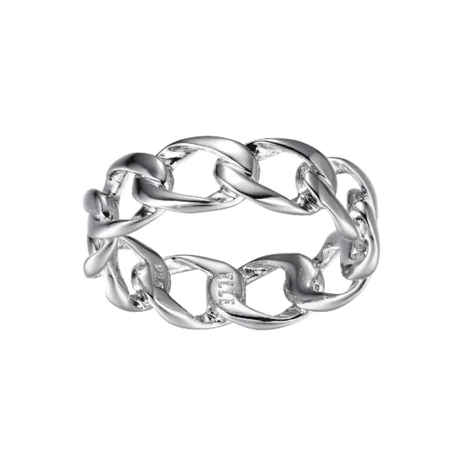 Rings ELLE ELLE Sterling Silver Ovation Link Ring