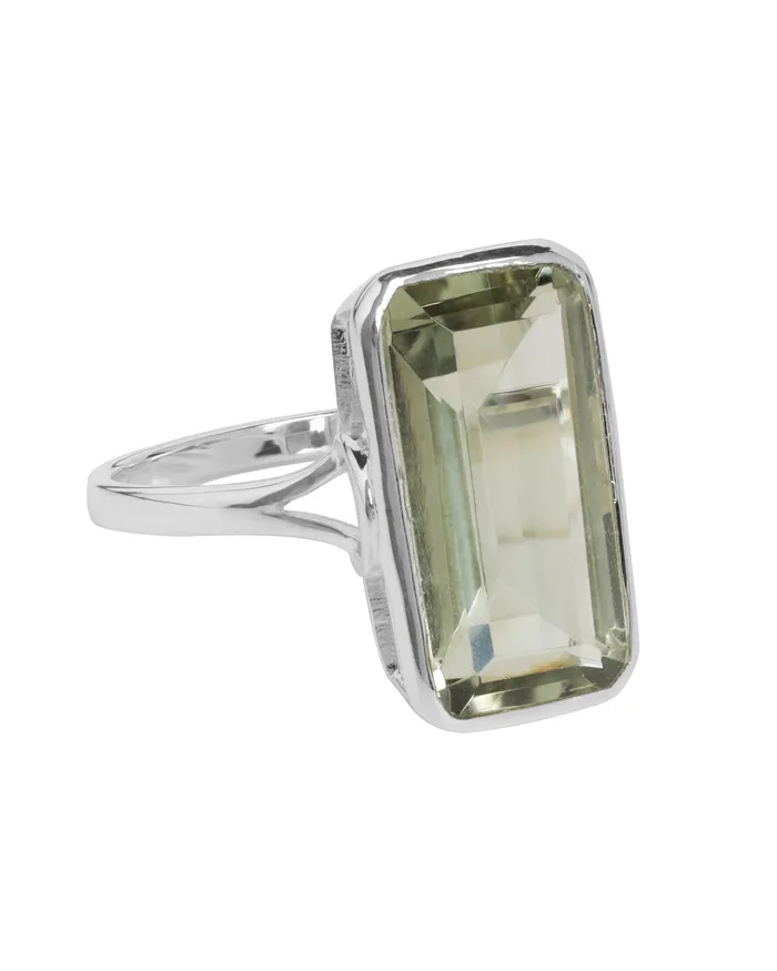 Rings Green Amethyst Singular Splendor Ring YoTreasure