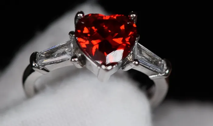 Rings Heart Ring Red Diamond Heart Ring Heart Shape Ring Diamond Heart Ring Lab Diamonds London