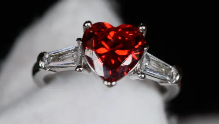 Rings Heart Ring Red Diamond Heart Ring Heart Shape Ring Diamond Heart Ring Lab Diamonds London