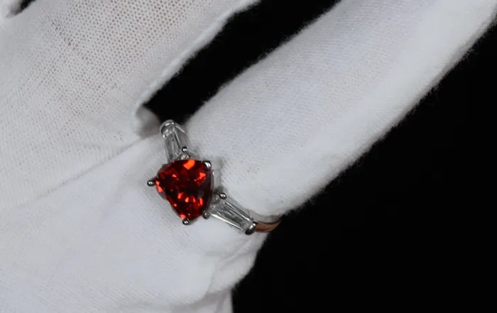 Rings Heart Ring Red Diamond Heart Ring Heart Shape Ring Diamond Heart Ring Lab Diamonds London