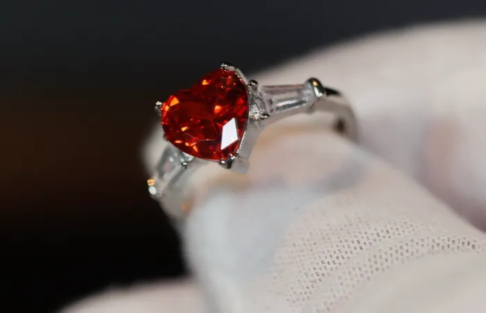 Rings Heart Ring Red Diamond Heart Ring Heart Shape Ring Diamond Heart Ring Lab Diamonds London
