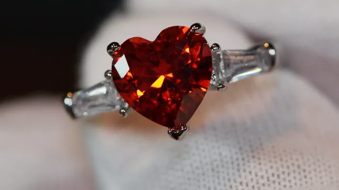 Rings Heart Ring Red Diamond Heart Ring Heart Shape Ring Diamond Heart Ring Lab Diamonds London