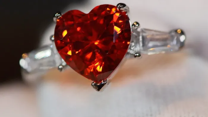 Rings Heart Ring Red Diamond Heart Ring Heart Shape Ring Diamond Heart Ring Lab Diamonds London