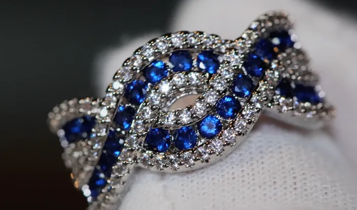 Rings Lab Diamonds London Blue Diamond Ring Blue Diamond Rings Womens Blue Diamond Ring Mens Diamond Wedding Ring Womens Baguette Ring Infinity Ring