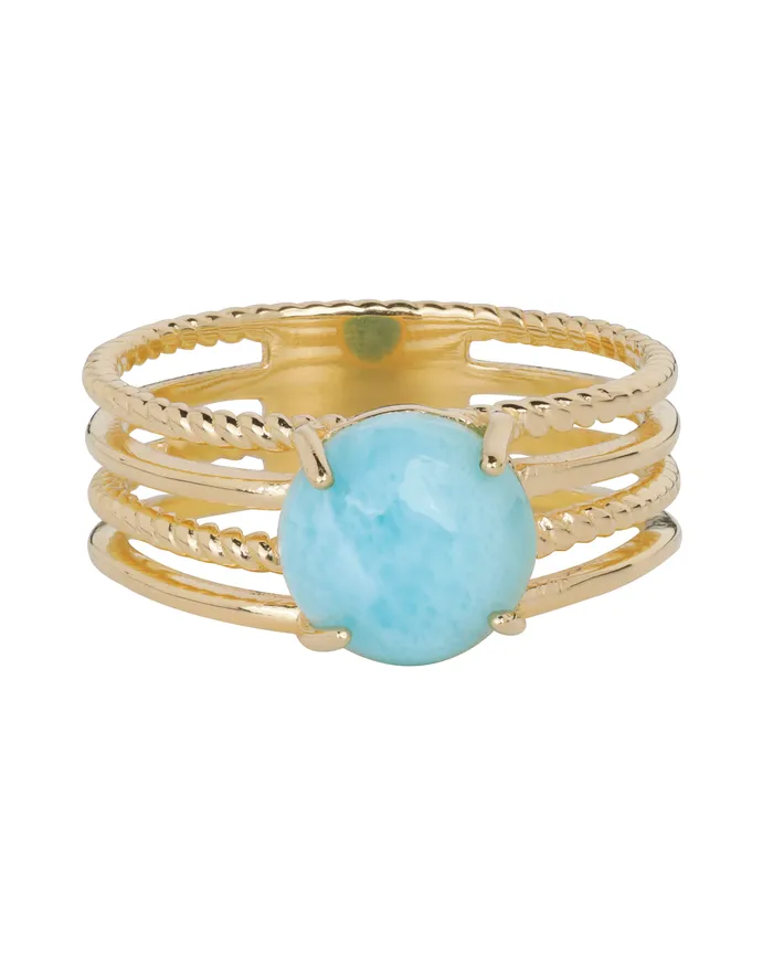 Rings YoTreasure Larimar Plurality of Layers Ring