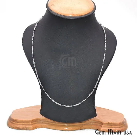 Rutilated Bead Chain Silver Plated Jewelry Making Necklace Chain GemMartUSA Necklaces