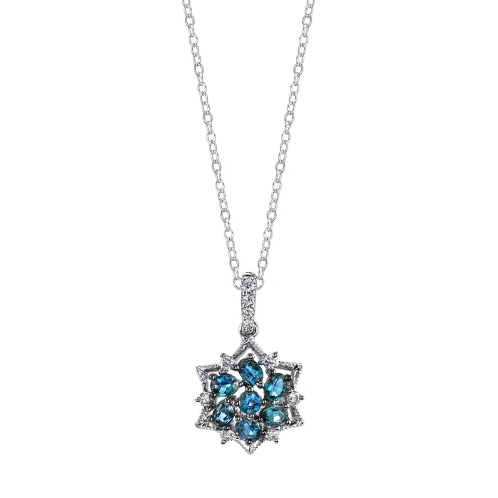 Safiya Jewels PreStyled Sets Brave Intuition 18K White Gold Natural Alexandrite Pendant Safiya Jewels PreStyled Sets Brave Intuition 18K White Gold Natural Alexandrite Pendant