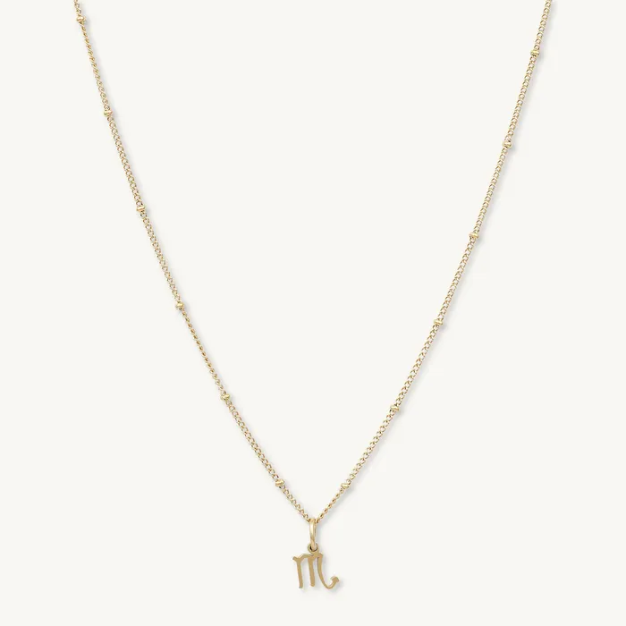 Scorpio Pendant Zodiac Star Sign Necklace Camile Stone Necklaces