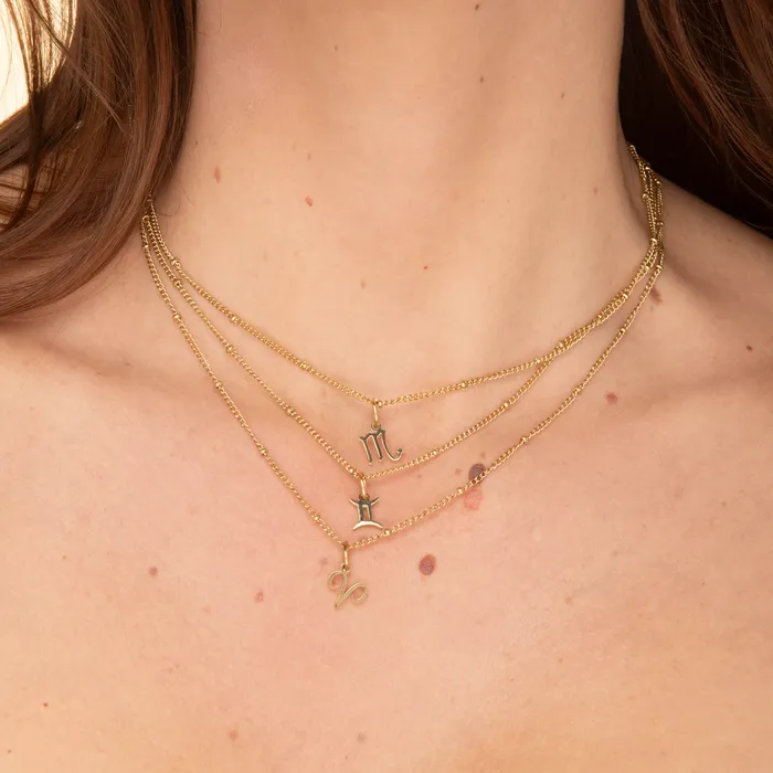 Scorpio Pendant Zodiac Star Sign Necklace Camile Stone Necklaces
