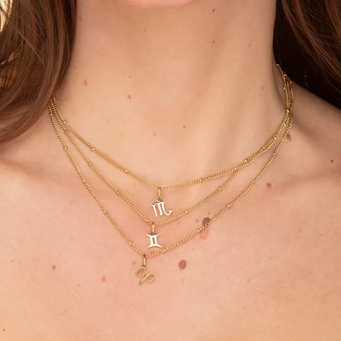 Scorpio Pendant Zodiac Star Sign Necklace Camile Stone Necklaces