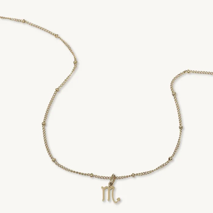 Scorpio Pendant Zodiac Star Sign Necklace Camile Stone Necklaces
