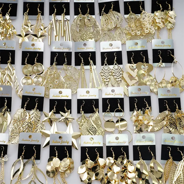 SWEET T 52 Earrings 10 PairLot Trendy Geometric Drop Hoop Earrings for Women Girls Fashion SilverGold Plated Jewelry Accessories SWEET T 52 Earrings 10 PairLot Trendy Geometric Drop Hoop Earrings for Women Girls Fashion SilverGold Plated Jewelry Accessories
