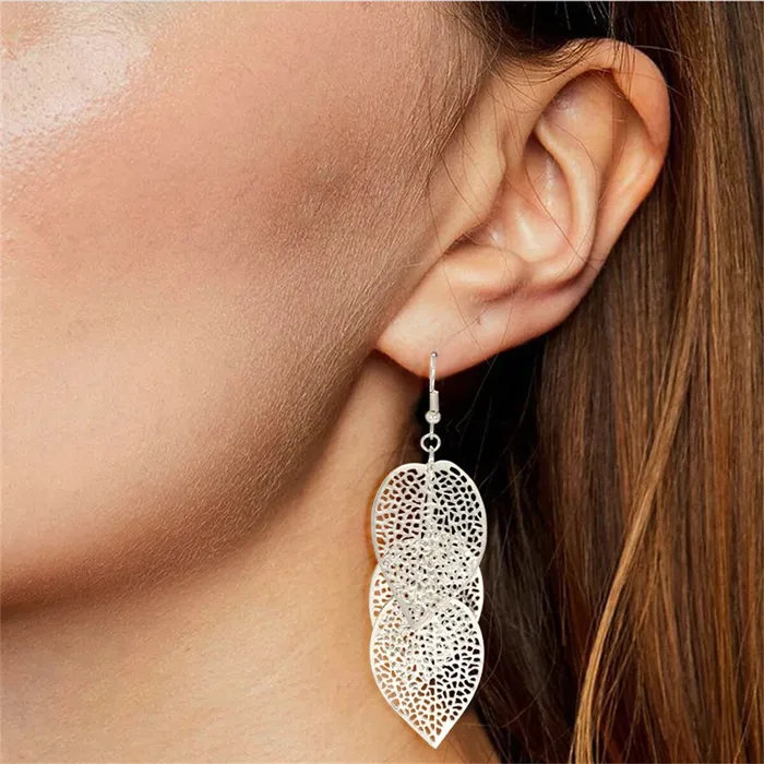 SWEET T 52 Earrings 10 PairLot Trendy Geometric Drop Hoop Earrings for Women Girls Fashion SilverGold Plated Jewelry Accessories