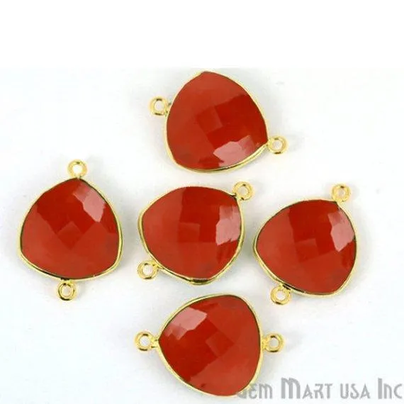 Trillion 16mm Double Bail Gold Bezel Gemstone Connector GemMartUSA PreStyled Sets Trillion 16mm Double Bail Gold Bezel Gemstone Connector GemMartUSA PreStyled Sets