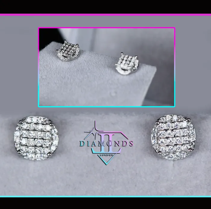 Womens Diamond Ear Studs Mens Diamond Ear Studs Ear Studs Iced Out Ear Studs Lab Diamonds London Earrings