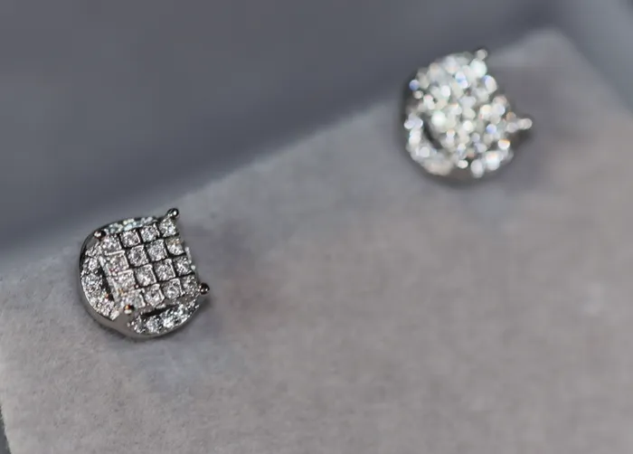 Womens Diamond Ear Studs Mens Diamond Ear Studs Ear Studs Iced Out Ear Studs Lab Diamonds London Earrings