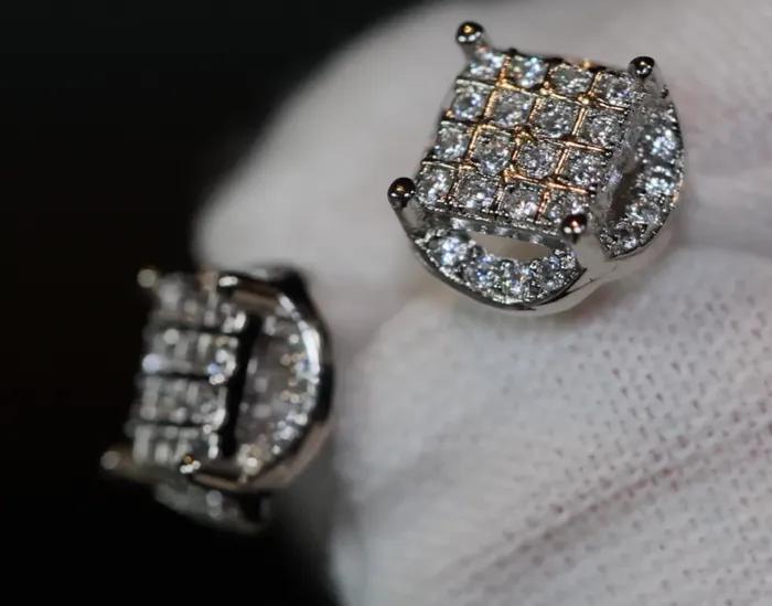 Womens Diamond Ear Studs Mens Diamond Ear Studs Ear Studs Iced Out Ear Studs Lab Diamonds London Earrings