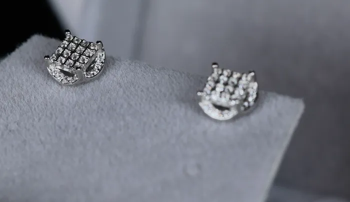 Womens Diamond Ear Studs Mens Diamond Ear Studs Ear Studs Iced Out Ear Studs Lab Diamonds London Earrings