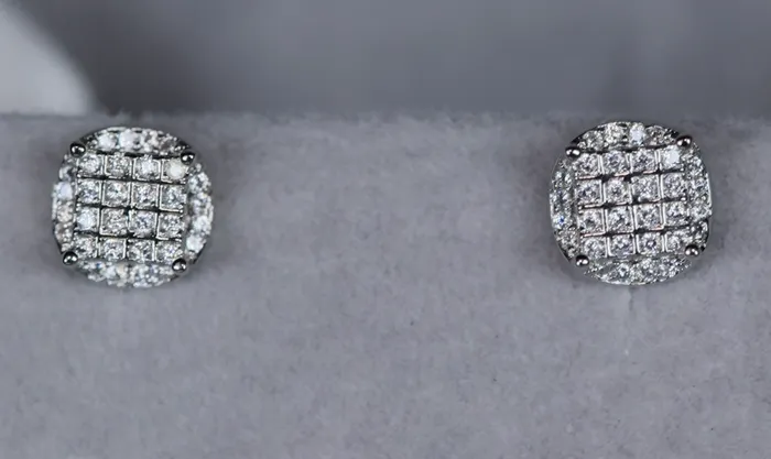 Womens Diamond Ear Studs Mens Diamond Ear Studs Ear Studs Iced Out Ear Studs Lab Diamonds London Earrings