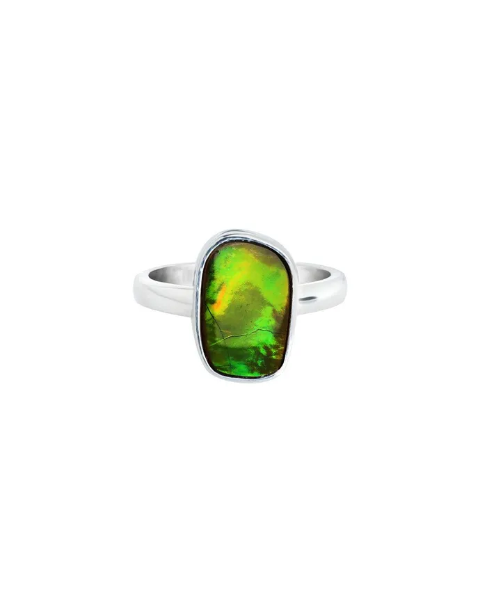 YoTreasure 355 Ct Ammoite Ring Solid 925 Sterling Silver Jewlry Rings