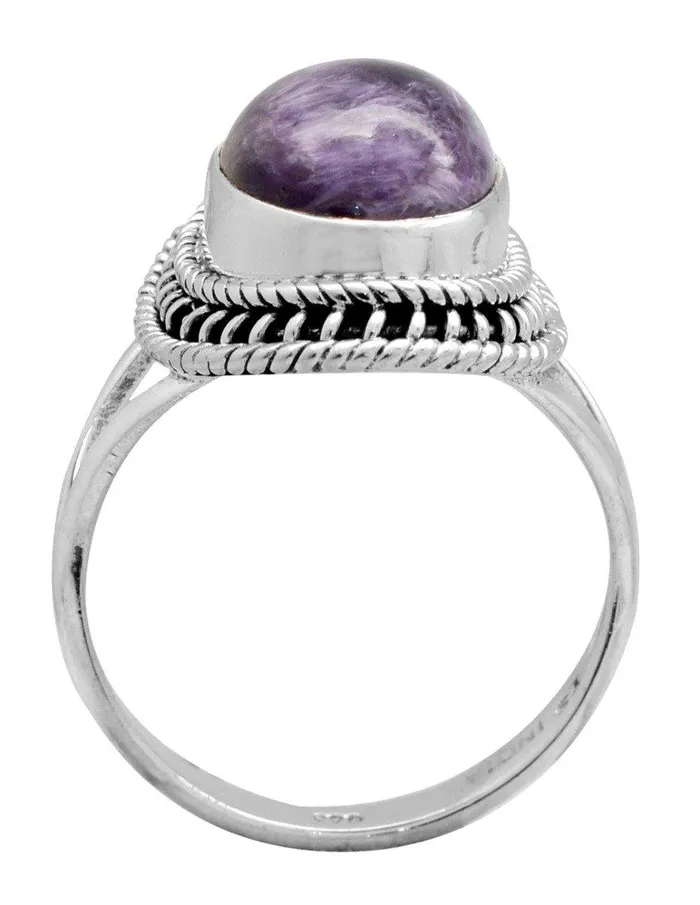 YoTreasure Rings Chaorite 925 Sterling Silver Rings Silver Jewelry