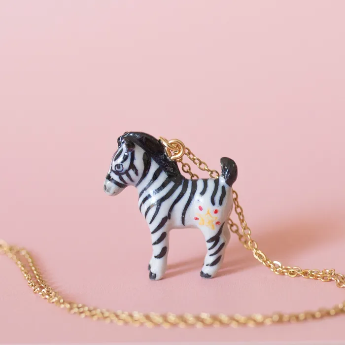 Zebra Necklace Camp Hollow Necklaces