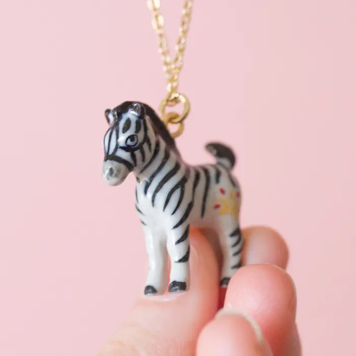 Zebra Necklace Camp Hollow Necklaces