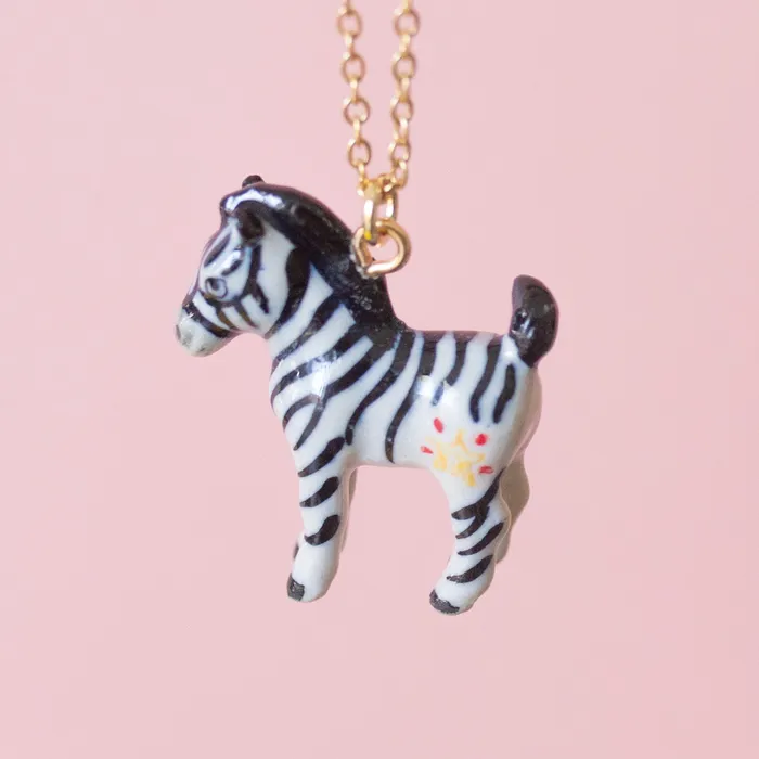 Zebra Necklace Camp Hollow Necklaces