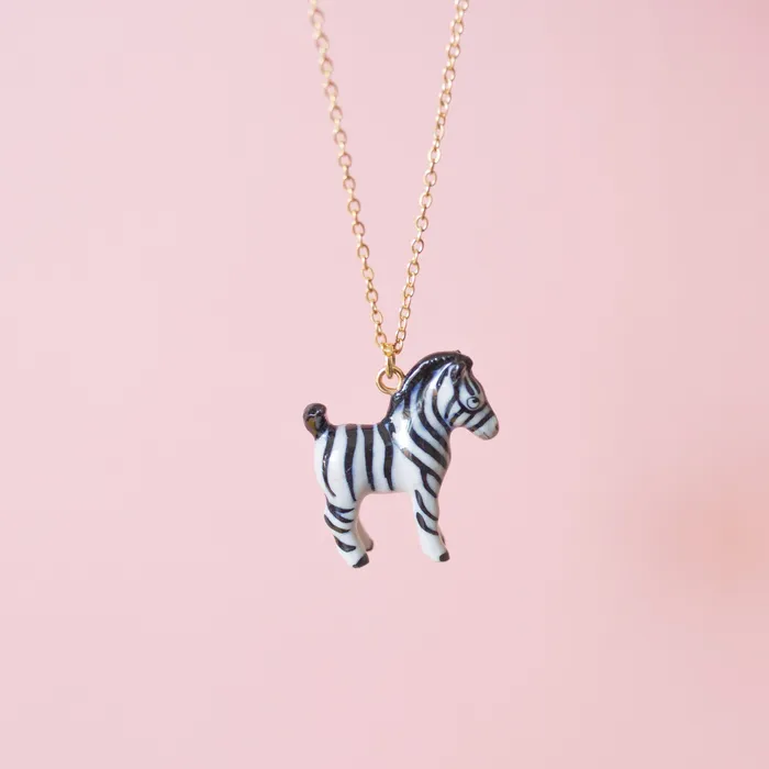 Zebra Necklace Camp Hollow Necklaces