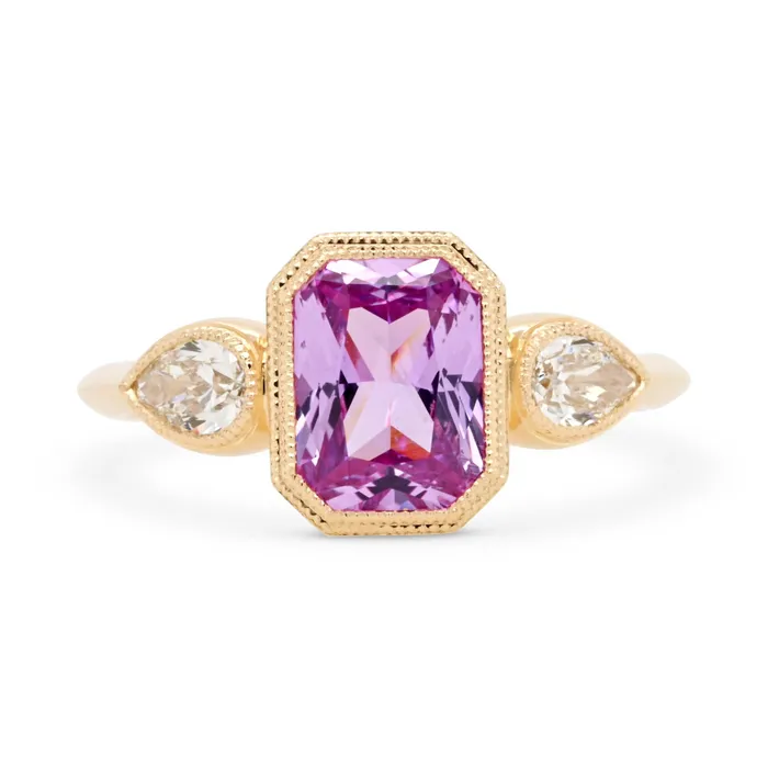 160ct Zara Lilac Radiant Cut Sapphire Diamond Engagement Ring Valerie Madison Fine Jewelry Rings 160ct Zara Lilac Radiant Cut Sapphire Diamond Engagement Ring Valerie Madison Fine Jewelry Rings