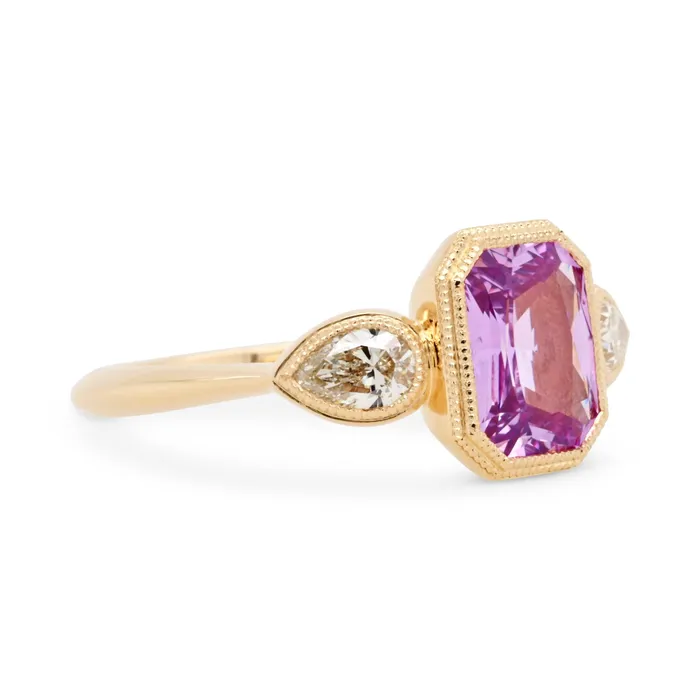 160ct Zara Lilac Radiant Cut Sapphire Diamond Engagement Ring Valerie Madison Fine Jewelry Rings 160ct Zara Lilac Radiant Cut Sapphire Diamond Engagement Ring Valerie Madison Fine Jewelry Rings