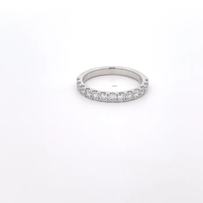 14K White Gold 078ctw Diamond Wedding Band DIAMONDS FOREVER Rings