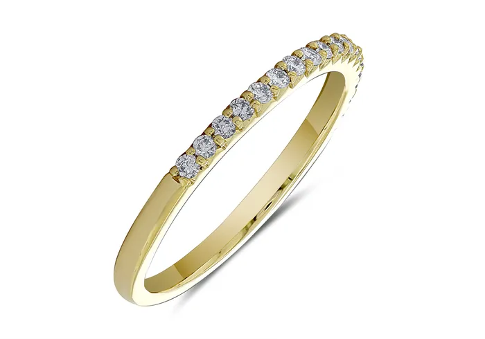 14K Yellow Gold 022ctw Lab Grown Diamond Wedding Band MALAKAN DIAMOND CO Rings 14K Yellow Gold 022ctw Lab Grown Diamond Wedding Band MALAKAN DIAMOND CO Rings