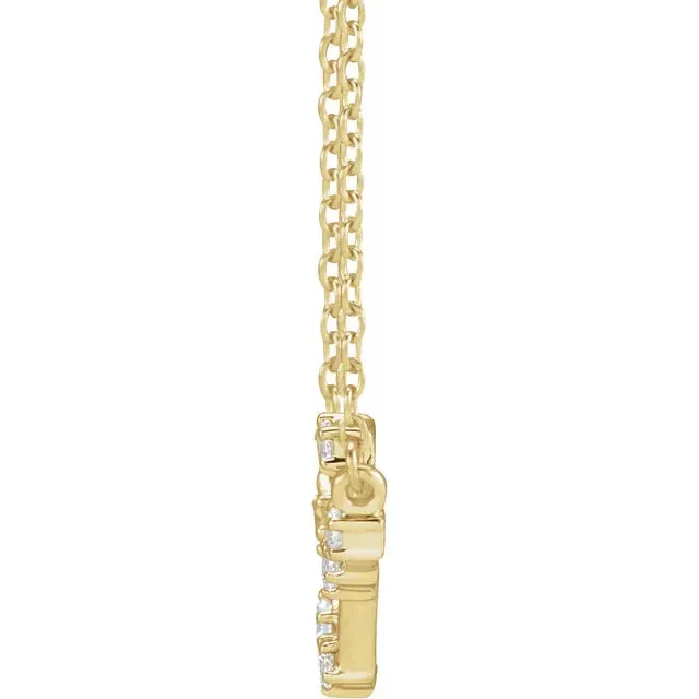 302 Fine Jewelry Necklaces Constellation Zodiac Natural Diamond Adjustable Necklace 14K Yellow White Rose Gold