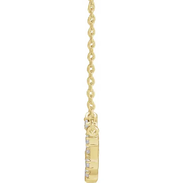 302 Fine Jewelry Necklaces Constellation Zodiac Natural Diamond Adjustable Necklace 14K Yellow White Rose Gold
