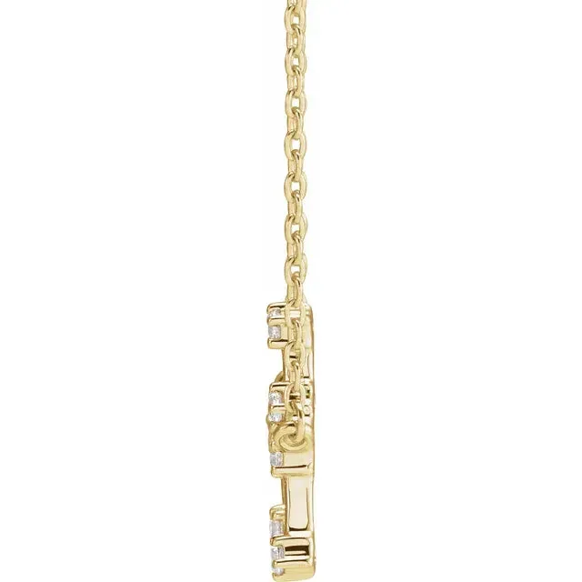 302 Fine Jewelry Necklaces Constellation Zodiac Natural Diamond Adjustable Necklace 14K Yellow White Rose Gold