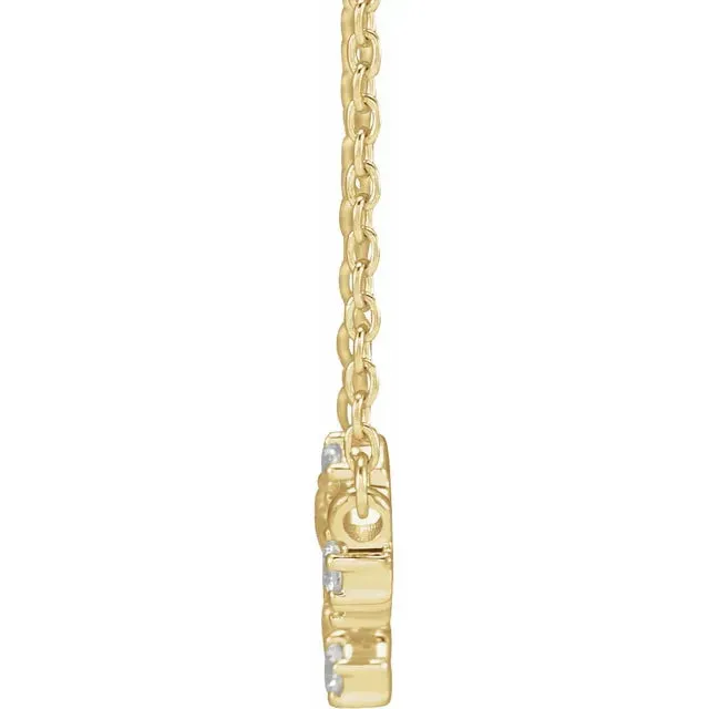 302 Fine Jewelry Necklaces Constellation Zodiac Natural Diamond Adjustable Necklace 14K Yellow White Rose Gold