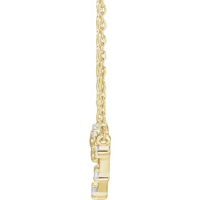 302 Fine Jewelry Necklaces Constellation Zodiac Natural Diamond Adjustable Necklace 14K Yellow White Rose Gold