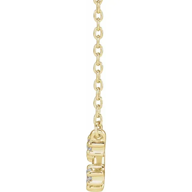 302 Fine Jewelry Necklaces Constellation Zodiac Natural Diamond Adjustable Necklace 14K Yellow White Rose Gold