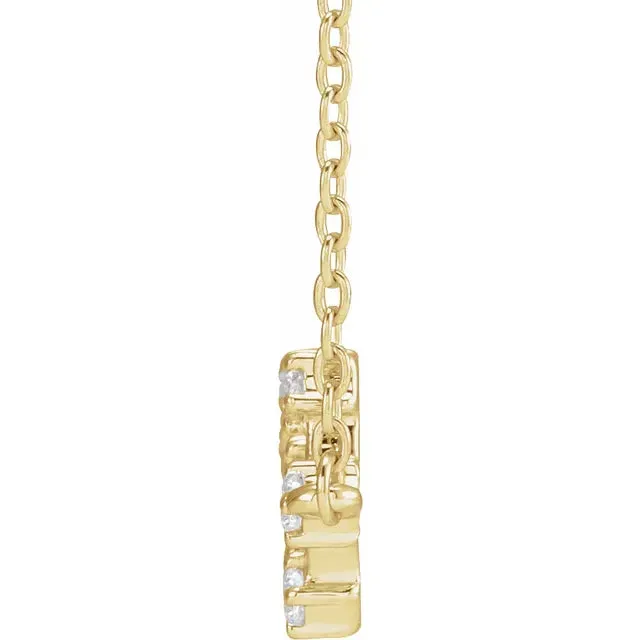 302 Fine Jewelry Necklaces Constellation Zodiac Natural Diamond Adjustable Necklace 14K Yellow White Rose Gold