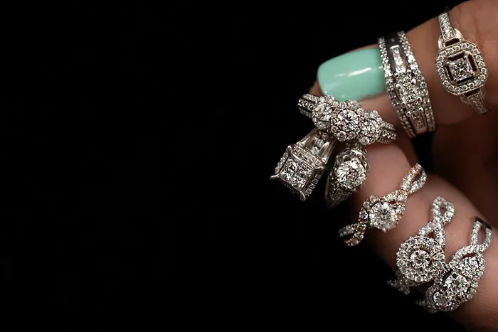 749 Clearance Diamond Ring teal a Deal Crown Jewels Coin Rings