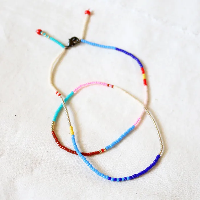 Ashdel Beaded Necklace 18 Neon Pink Mix Necklaces