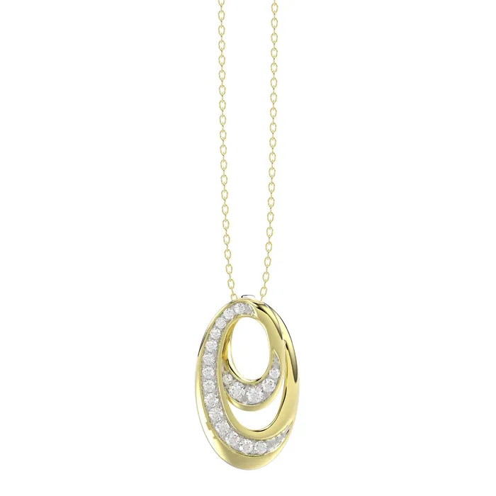 AV Necklaces LADIES PENDANT WITH CHAIN 016CT ROUND DIAMOND 14K YELLOW GOLD AV Necklaces LADIES PENDANT WITH CHAIN 016CT ROUND DIAMOND 14K YELLOW GOLD
