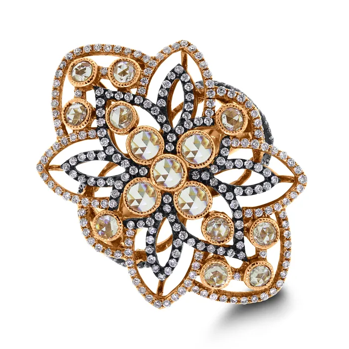 Beauvince Cassandra Diamond Ring 189 ct Diamonds in Rose Gold Beauvince Rings Beauvince Cassandra Diamond Ring 189 ct Diamonds in Rose Gold Beauvince Rings