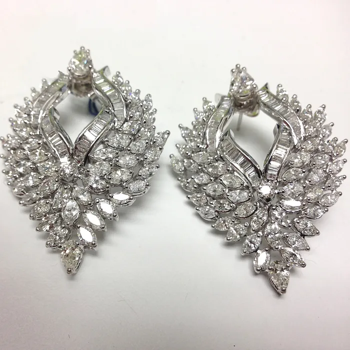 Beauvince Earrings Beauvince Ayana Diamond Earrings 1092 ct Diamonds in White Gold