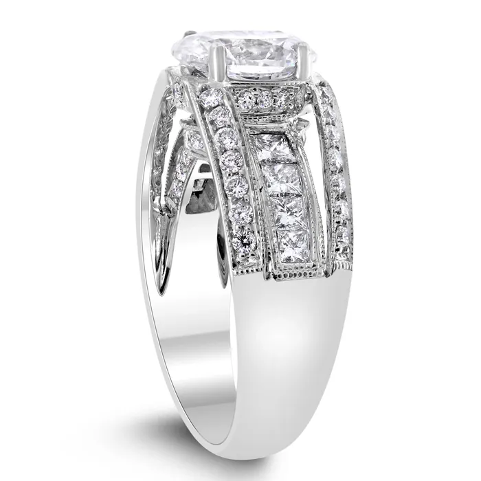 Beauvince Rings Bridget Engagement Ring 156 ct Oval ESI2 EGLUSA Diamond in White Gold