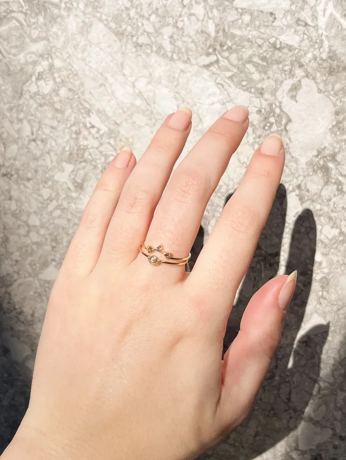 BRUCE Rings Brown Champagne Diamond Willow Ring