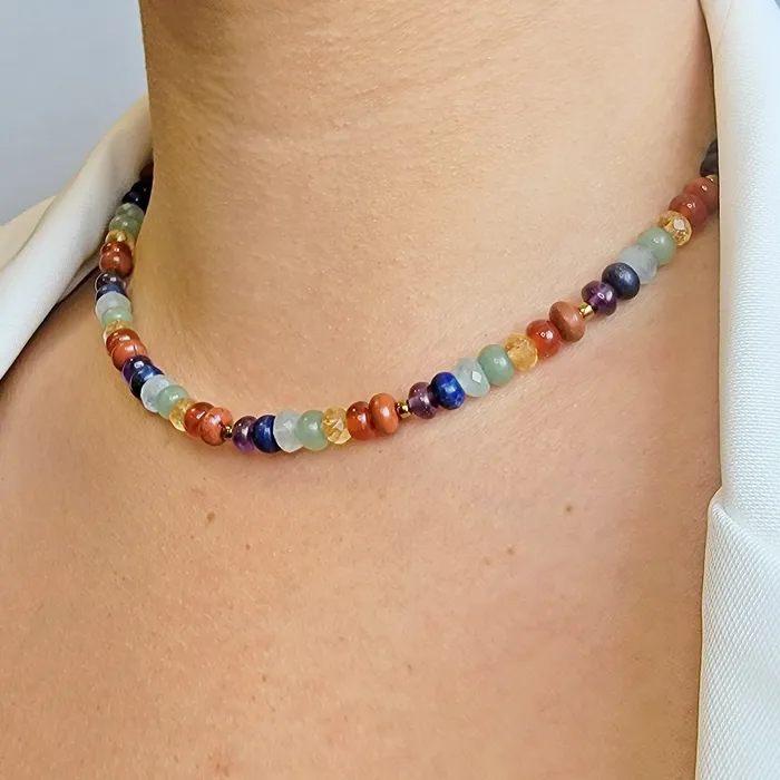 Chakra Healing Strand Necklace Uniquelan Jewelry Necklaces